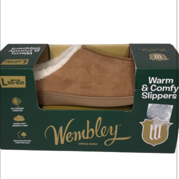 Wembley Other - WEMBLEY MENS SLIPPERS SIZE LARGE 9.5-10.5 NEW